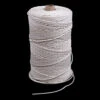 Solid Braid Ultra Cotton Lacing Cord 1/8" White #4 (1500 Feet)