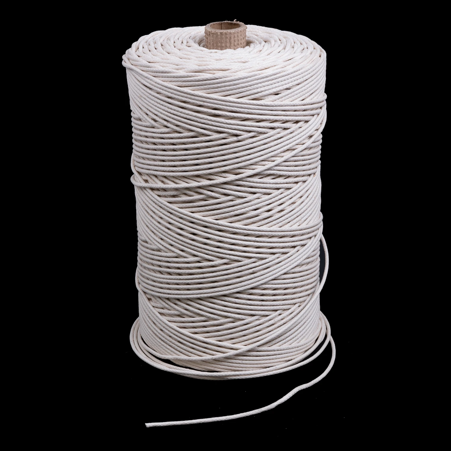 Solid Braid Ultra Cotton Lacing Cord 1/8" White #4 (1500 Feet) 1 Solid Braid Ultra Cotton Lacing Cord 1/8" White #4 (1500 Feet)