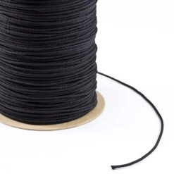 Diamond Braided Polyester Cord Black #4 (1/8" X 1000 Feet)