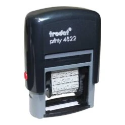 Trodat® Printy 4822 Self-Inking Stamp, 12 Phrases, Replaceable Colour Ink Cartridge, 1-7/16 X 5/16" - English -Merangue International shop large 01aae n 938 74046 Stamps Stamps pad Trodat Printy 4822 Self Inking Stamp 12 phrases Replaceable colour ink cartridge 1 7 16 x 5 16