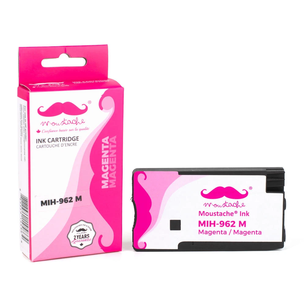 Remanufactured HP 962 3HZ97AN#140 Magenta Ink Cartridge - Moustache® - 1/Pack 1 Remanufactured HP 962 3HZ97AN#140 Magenta Ink Cartridge - Moustache® - 1/Pack