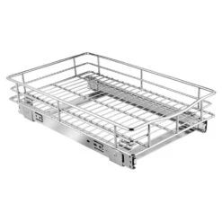 Chrome Finish Storage Pull Out Cabinet Drawer Organizer 18 1/18'' X 11'' X 4 1/8'' - SortWise® -Merangue International shop large 0448f SortWise SW PSCS 1118 Cabinet Drawer Hardware Chrome Finish Storage Pull Out Cabinet Drawer Organizer 18 1 18 X 11 X 4 1 8 SortWise