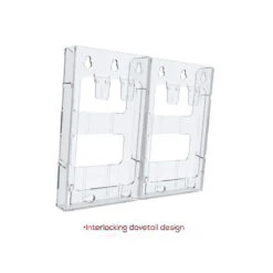 Deflecto Lit-Loc® Interlocking Display System Magazine Holder(772001), 9"W X 11-1/4"H X 1-1/4"D -Merangue International shop large 07923 Deflecto n 330 772001 Sign Holders Display Deflecto Lit Loc Interlocking Display System Magazine Holder 772001 9 W x 11 1 4 H x 1 1 4 D