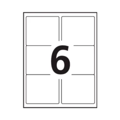 Avery® Clear Address Labels With Easy Peel® - 3-1/3 X 4", 60 Labels / Pack -Merangue International shop large 07c4b Avery 099 7668 Mailing Shipping Labels Avery Clear Address Labels with Easy Peel