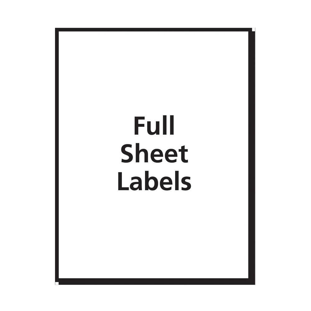 Avery Pre-a-ply™ Permanent Adhesive Laser/Inkjet Labels - 8-1/2 X 11", 100/Pack, 482653 2 Avery Pre-a-ply™ Permanent Adhesive Laser/Inkjet Labels - 8-1/2 X 11", 100/Pack, 482653 - Image 2