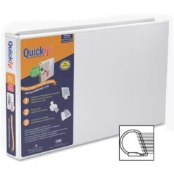QuickFit® Deluxe Ledger Spreadsheet View Binder, 11" X 17", Locking Angle D Ring - 1-1/2" - 350 Sheets