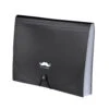Expanding File Folder With String-Tie Closure, Letter Size, 13 Pockets, Black - Moustache® - 1/Pack