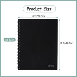 Global Smart Reusable & Erasable Notebook With 1 Erasable Pen And 1 Microfiber Cloth, A5 Size -Merangue International shop large 15362 No Brand LVB BKB BNA401 Notebooks Reusable notebook A4 size