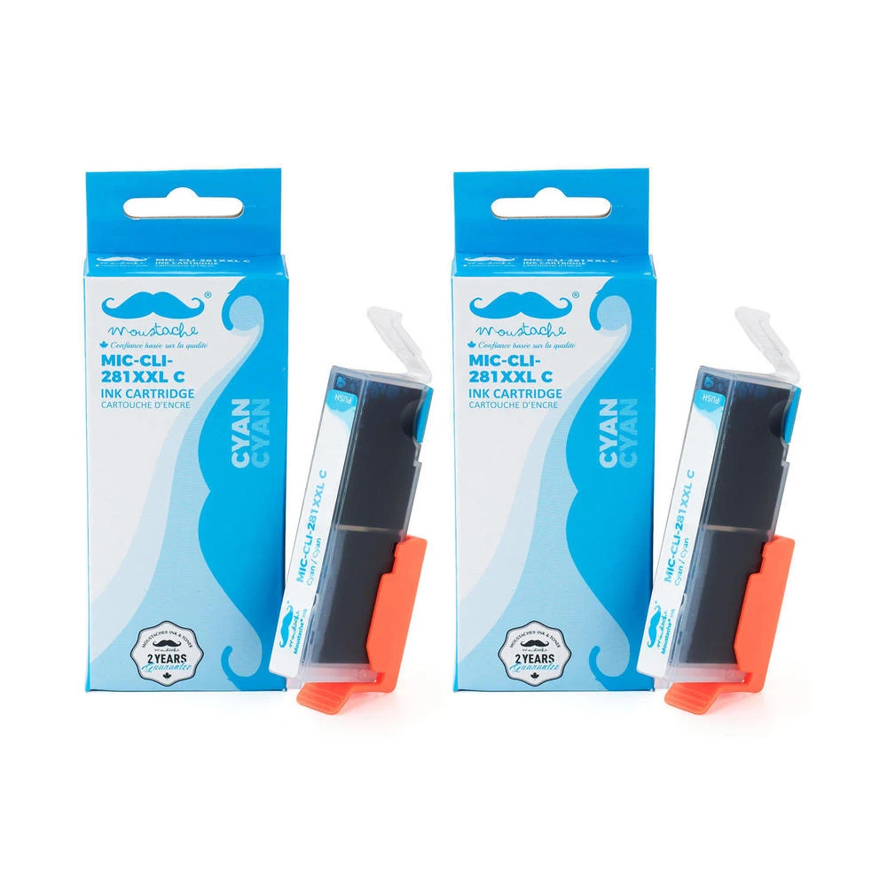 Canon CLI-281XXL Compatible Cyan Ink Cartridge Extra High Yield (1980C001) - Moustache® - 1/Pack 5 Canon CLI-281XXL Compatible Cyan Ink Cartridge Extra High Yield (1980C001) - Moustache® - 1/Pack - Image 5