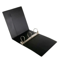 3" D-Ring Binder, 3 Rings, Letter Size, Black - Moustache® - 1/Pack -Merangue International shop large 15741 Moustache MOS 321D230PD Binders 3 D Ring Binder Letter Size Labor Saving Design Black Moustache