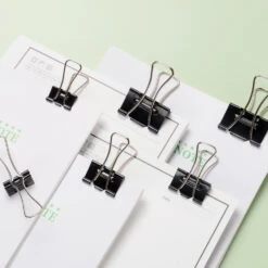 Labor-Saving Binder Clips, Mixed Size Of 3/4", 1", 1-1/4", 70pcs/Box - Moustache® - Assorted -Merangue International shop large 1652c Moustache MO T210501 College Labor Saving Binder Clips Mixed Size of 3 4 1 1 1 4 70pcs Box Moustache