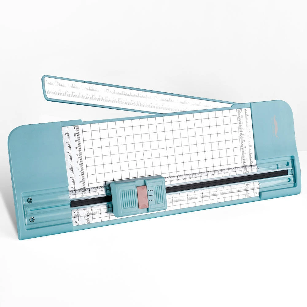 3-in-1 Multi-function Paper Trimmer, 12-Inch, Blue - Moustache® 1 3-in-1 Multi-function Paper Trimmer, 12-Inch, Blue - Moustache®