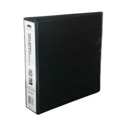 2" D-Ring Binder, Letter Size, Labor-Saving Design, Black, 1/Pack - Moustache®