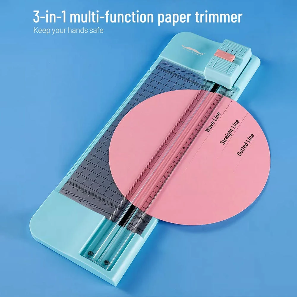3-in-1 Multi-function Paper Trimmer, 12-Inch, Blue - Moustache® 9 3-in-1 Multi-function Paper Trimmer, 12-Inch, Blue - Moustache® - Image 9