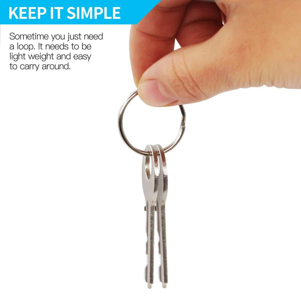 Westcott Split Key Rings, 1-1/4" (31mm) Diameter, 10 Pieces/Pack 3 Westcott Split Key Rings, 1-1/4" (31mm) Diameter, 10 Pieces/Pack - Image 3