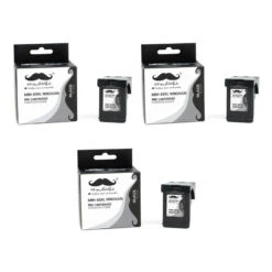 Remanufactured HP 65XL N9K04AN Black Ink Cartridge High Yield - Moustache® - 1/Pack 9 Remanufactured HP 65XL N9K04AN Black Ink Cartridge High Yield - Moustache® - 1/Pack -Merangue International shop large 1aa07 Moustache HP 65XL BK DeskJet 3722 Remanufactured HP 65XL N9K04AN Black Ink Cartridge High Yield Moustache
