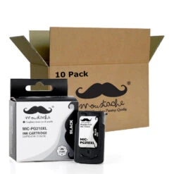 Canon PG-210XL Remanufactured Black Ink Cartridge High Yield - Moustache® - 1/Pack -Merangue International shop large 1dc40 Moustache M PG210XLR PIXMA MP240 Canon PG 210XL Remanufactured Black Ink Cartridge High Yield Moustache