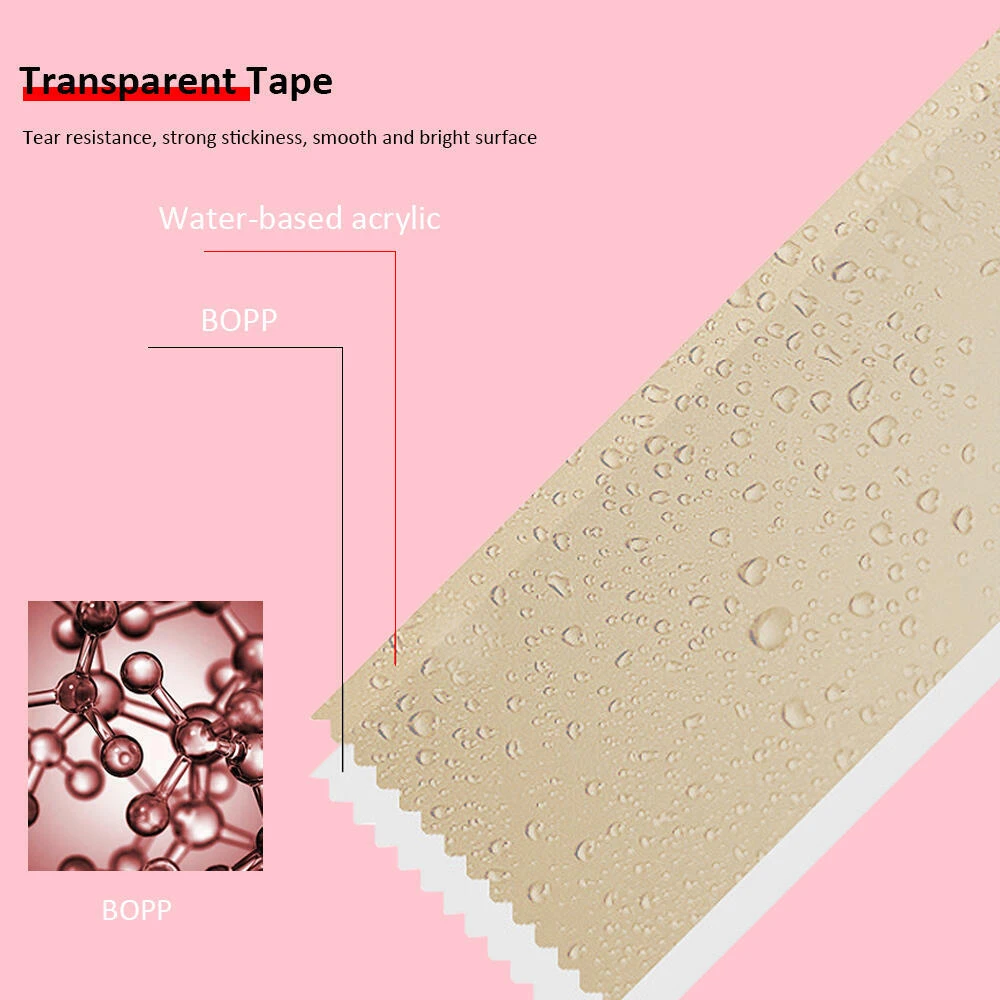 Transparent Tape, 18 Mm X 33 M, 1" Core, 8 Rolls/shrink - Foska 3 Transparent Tape, 18 Mm X 33 M, 1" Core, 8 Rolls/shrink - Foska - Image 3