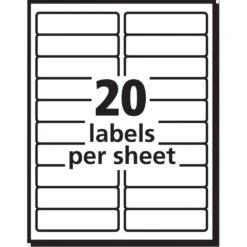 Avery® Easy Peel® White Laser Mailing Labels - 4" X 1", 500/Pack -Merangue International shop large 27084 Avery Avery Mail Labels x Labels Avery Easy Peel White Laser Mailing Permanent Adhesive Labels Multi Size