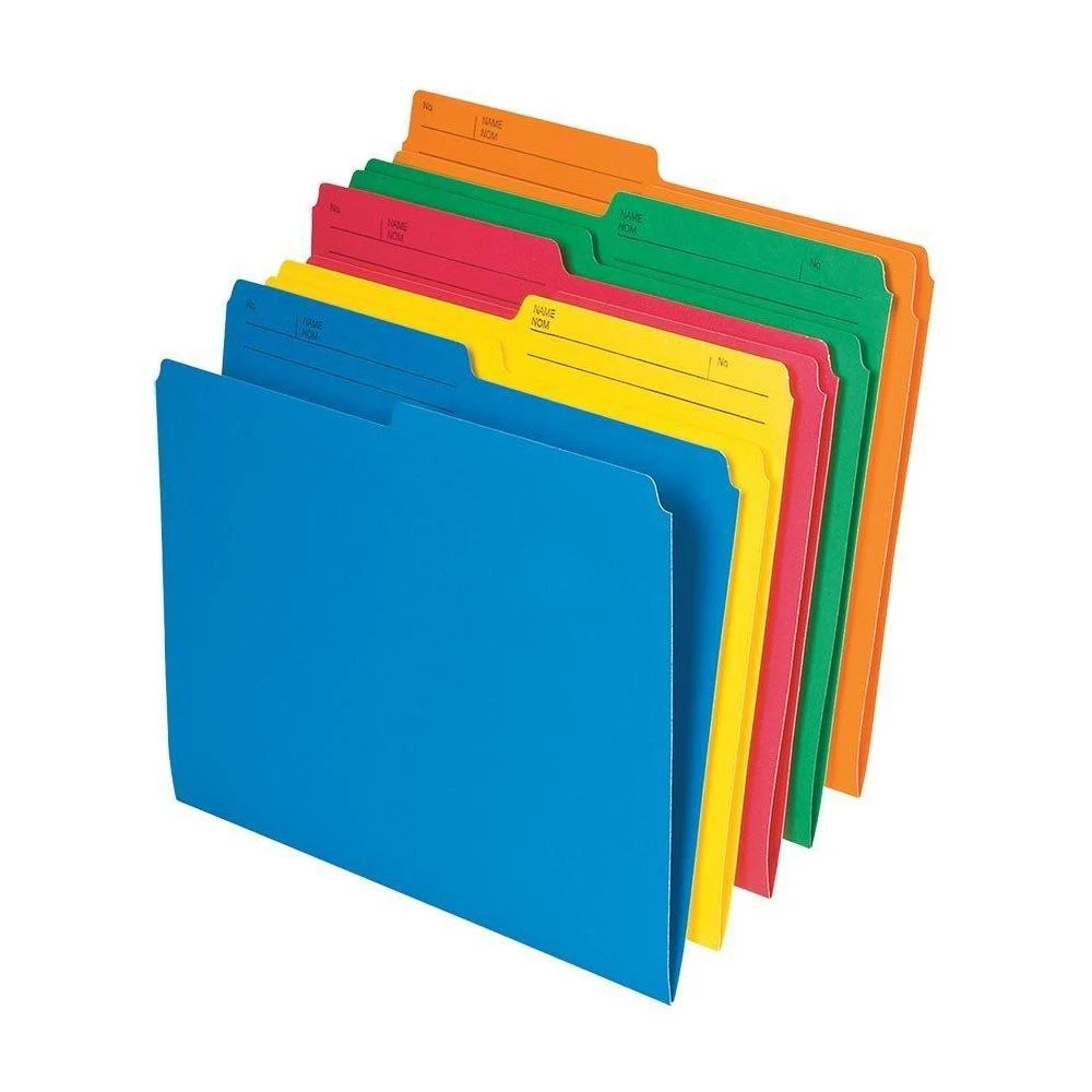 Pendaflex Reversible File Folders, 8-1/2" X 11" , 10 Pack, Assorted Colours 1 Pendaflex Reversible File Folders, 8-1/2" X 11" , 10 Pack, Assorted Colours