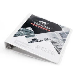 PVC 3-Hole View Binder, Letter Size, White, D-Ring - Moustache® - 1" D-Ring -Merangue International shop large 2b664 Moustache MOS A238 Binders PVC 3 Hole View Binder Letter Size White D Ring Moustache