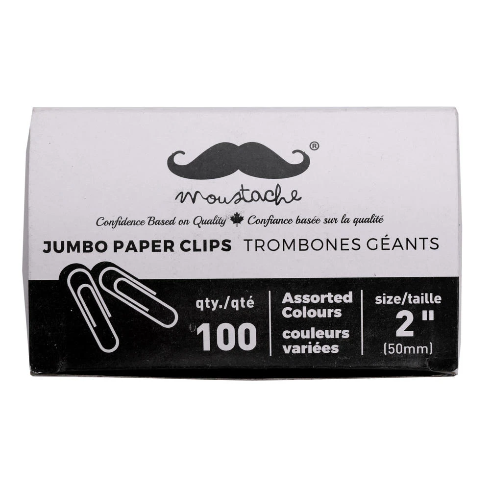 #1 Paper Clips, Assorted Colors, 100 Pcs/Box - Moustache® - 1.3" (33mm) 7 #1 Paper Clips, Assorted Colors, 100 Pcs/Box - Moustache® - 1.3" (33mm) - Image 7
