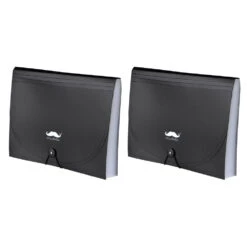Expanding File Folder With String-Tie Closure, Letter Size, 13 Pockets, Black - Moustache® - 1/Pack -Merangue International shop large 2ea88 Moustache MOS TY9111 Expanding Files Expanding File Folder with String Tie Closure Letter Size 13 Pockets Black Moustache