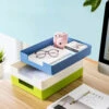 Desktop ABS Documents Tray, Stackable Design 1/Pack - Moustache® - White