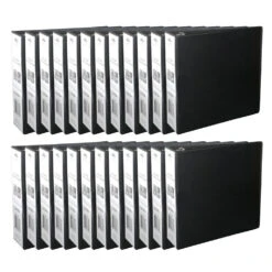 3" D-Ring Binder, 3 Rings, Letter Size, Black - Moustache® - 1/Pack -Merangue International shop large 32e85 Moustache MOS 321D230PD Binders 3 D Ring Binder 3 Rings Letter Size Black Moustache