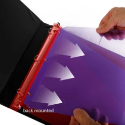 1/2" D-Ring Binder, 3 Rings, Letter Size,Black - Moustache® - 1/Pack -Merangue International shop large 338f9 Moustache MOS 321D205PD Binders 1 2 D Ring Binder 3 Rings Letter Size Black Moustache