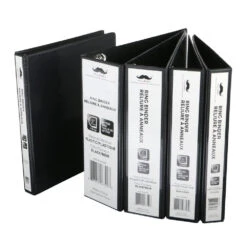 1/2" D-Ring Binder, 3 Rings, Letter Size,Black - Moustache® - 1/Pack -Merangue International shop large 33ffb Moustache MOS 321D205PD Binders 1 2 D Ring Binder 3 Rings Letter Size Black Moustache