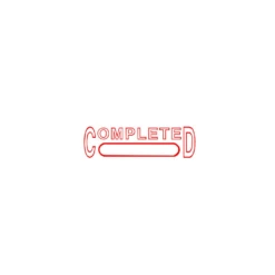 Trodat® Trodat Printy 4911 Climate Neutral Self-Inking Stamp 1-1/2 X 1/2”. - COMPLETED, With Window - Red