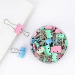 Labor-Saving Binder Clips, Mixed Size Of 3/4", 1", 1-1/4", 70pcs/Box - Moustache® - Assorted -Merangue International shop large 3b0d4 Moustache MO T210501 College Labor Saving Binder Clips Mixed Size of 3 4 1 1 1 4 70pcs Box Moustache