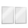 Durable DURAFRAME® Magnetic Plus Document Sign Holder, Letter-Size 8-1/2" X 11", Silver, 2 Pack