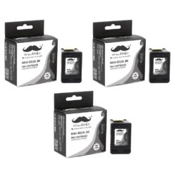 Remanufactured HP 901XL CC654AN Black Ink Cartridge High Yield - Moustache® - 1/Pack -Merangue International shop large 3edfc Moustache 901XL CC654AN OfficeJet J4540 Remanufactured HP 901XL CC654AN Black Ink Cartridge High Yield Moustache