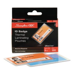 Swingline® GBC® UltraClear™ Thermal Laminating Pouches, 5 Mil, 100/Pack - 9" X 11-1/2" -Merangue International shop large 437ff Swingline 010 3381602878 Laminators Swingline GBC UltraClear Thermal Laminating Pouches