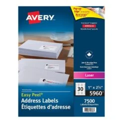 Avery® 5160 Easy Peel® White Laser Address Labels, 2-5/8 X 1" - 3000/Pack, 236604 -Merangue International shop large 43c0d Avery Avery Mail Labels x Mailing Shipping Labels Avery Easy Peel White Laser Address Labels