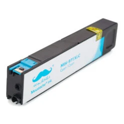 Compatible HP 971XL CN626AM Cyan Ink Cartridge High Yield - Moustache® - 1/Pack -Merangue International shop large 4429b Moustache 971XL Cyan CN626AM OfficeJet Pro X451dn Remanufactured Compatible HP 971XL CN626AM Cyan Ink Cartridge High Yield Moustache