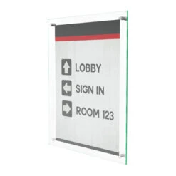 Deflecto Wall Mount Beveled Edge Sign Holder (691290), 10-1/16"W X 12-9/16"H X 7/8"D