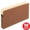 Pendaflex® EarthWise® Expanding File Pocket, 10/Pack - Legal, Expansion Of 5-1/4"