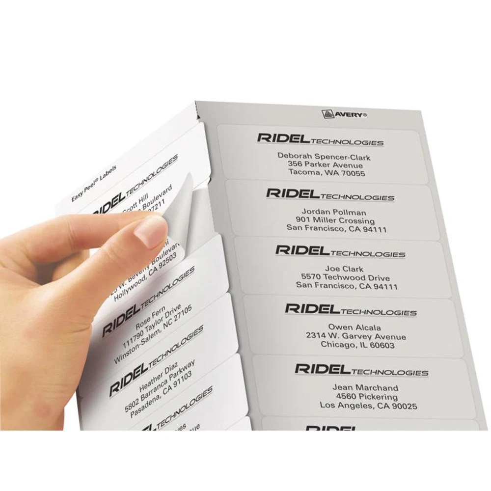 Avery® Easy Peel® White Laser Mailing Labels - 4" X 1-1/3", 350/Pack 2 Avery® Easy Peel® White Laser Mailing Labels - 4" X 1-1/3", 350/Pack - Image 2