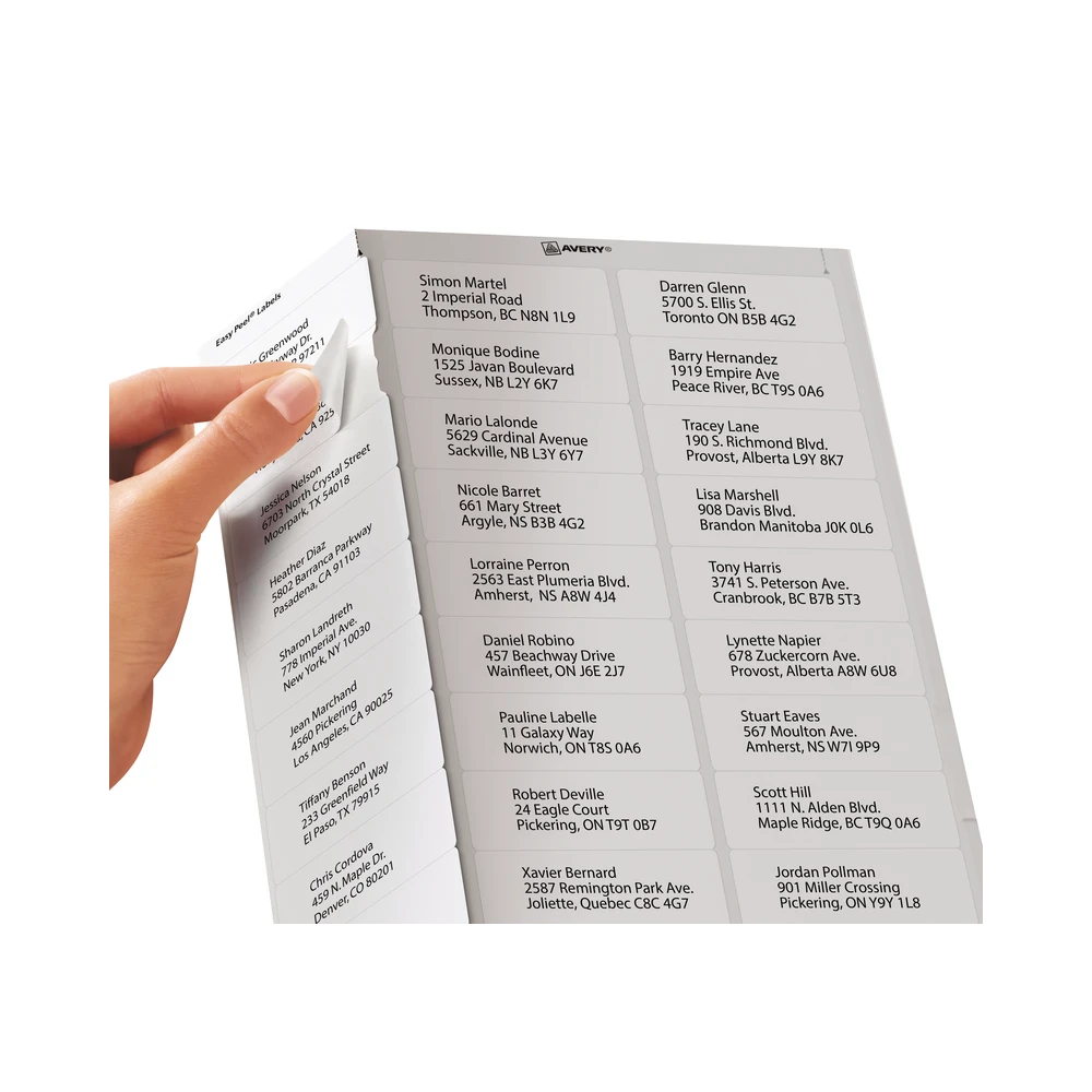 Avery® 8460 Easy Peel™ White Return Address Labels, 2-5/8 X 1" - 3000/pack 3 Avery® 8460 Easy Peel™ White Return Address Labels, 2-5/8 X 1" - 3000/pack - Image 3