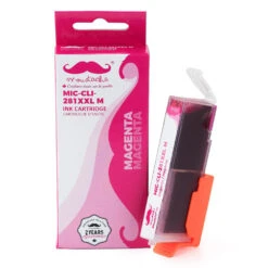 Canon CLI-281XXL Compatible Magenta Ink Cartridge Extra High Yield (1981C001) - Moustache® - 1/Pack