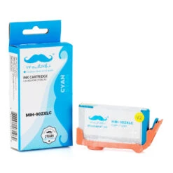 Remanufactured HP 902XL T6M02AN Cyan Ink Cartridge High Yield - Moustache® - 1/Pack