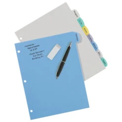 Avery® Big Tab™ Write And Erase Durable Plastic Dividers 1 Set - 5 Tabs -Merangue International shop large 4f862 Avery n 099 16171 Dividers Avery Big Tab Write and Erase Durable Plastic Dividers 1 Set