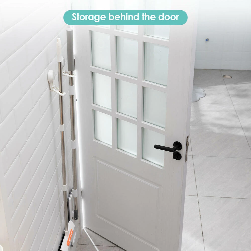 Drill-Free Vacuum Suction Cup Wall Mounted Mop Holder Organizer Self - STORA - 1 Pack 6 Drill-Free Vacuum Suction Cup Wall Mounted Mop Holder Organizer Self - STORA - 1 Pack - Image 6