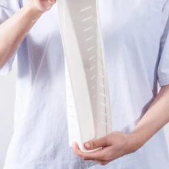 Plastic 3-Compartment Drawer Organizer, White, 1/Pack - Moustache® - 30*12*5cm -Merangue International shop large 53419 Moustache MOS A 2191A Drawer Organizers Plastic 3 Compartment Drawer organizer White 1 Pack Moustache