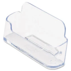 Deflecto® Counter Top Acrylic Business Card Holder, 1 Compartment, Clear -Merangue International shop large 54461 Deflecto 330 70101 Business Card Holder Deflecto Counter top Acrylic Business Card Holder 1 Compartment Clear
