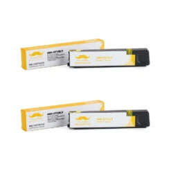 Compatible HP 971XL CN628AM Yellow Ink Cartridge High Yield - Moustache® - 1/Pack 9 Compatible HP 971XL CN628AM Yellow Ink Cartridge High Yield - Moustache® - 1/Pack -Merangue International shop large 566fc Moustache 971XL Yellow CN628AM OfficeJet Pro X451dn Compatible HP 971XL CN628AM Yellow Ink Cartridge High Yield Moustache