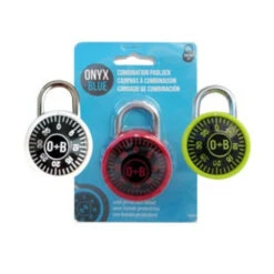 Onyx & Blue® Combination Lock With Protective Band, 1-3/4" (45mm)